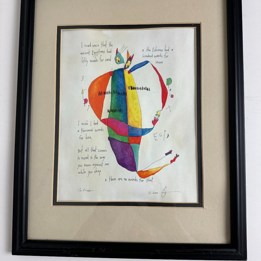 Invention Vintage 2000s Print by Brian Andreas Story People Framed